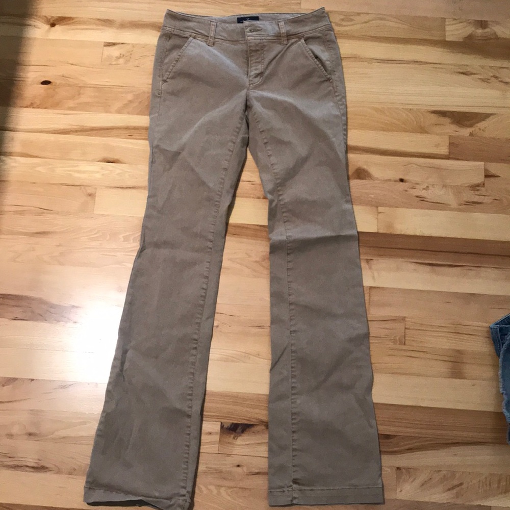 American Eagle boot cut khakis